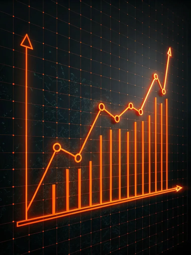 Quanticore AI Market Analysis Chart showing Crypto Profit Growth
